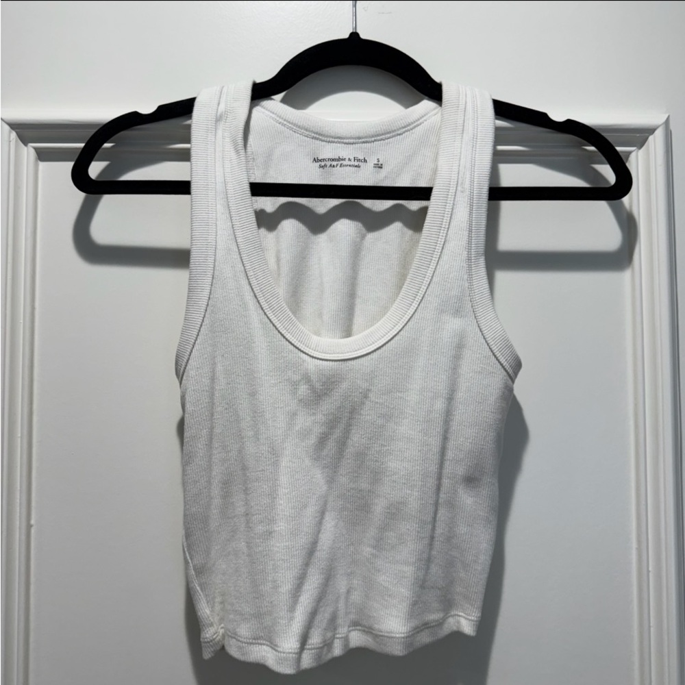 Abercrombie & Fitch Essentials  White Tank Top